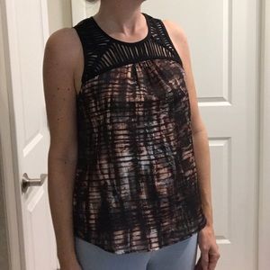 Mossimo birdcage neckline top SZ S